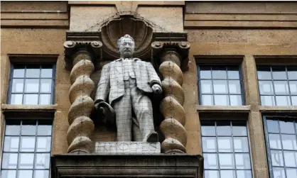  ?? Photograph: Eddie Keogh/Reuters ?? A statue of Cecil Rhodes outside Oriel College in Oxford.