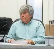  ?? EVAN BRANDT — DIGITAL FIRST MEDIA ?? New Hanover Zoning Hearing Board Chairman Mark Wylie