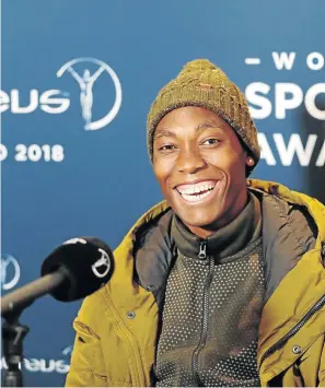  ?? /GETTY IMAGES ?? Caster Semenya is looking forward to the Commonweal­th Games after losing to Serena Williams in the Laureus last night.