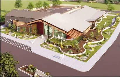  ?? COURTESY RENDERING ?? The Lodi City Council is set to approve a resolution on its consent calendar that would designate a portion of Pixley Park, located at 1041 Auto Center Drive, as the site of the future Animal Services Facility.