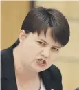  ??  ?? 0 Ruth Davidson says it was right for the ministers to quit