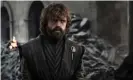 ??  ?? Peter Dinklage in Game of Thrones. Photograph: HBO/Helen Sloan/Courtesy of