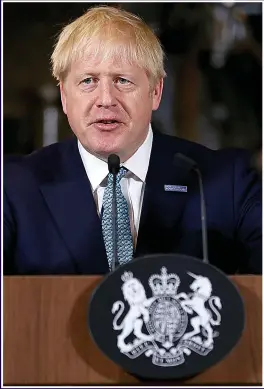  ?? Picture: GETTY ?? UNDER PRESSURE: Boris has big task keeping party united