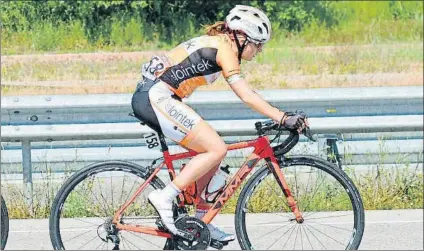  ?? FOTO: LOINTEK ?? Eider Merino La ciclista de Balmaseda correrá el año que viene en el nuevo Movistar femenino