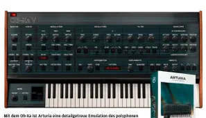  ??  ?? Mit dem Ob-Xa ist Arturia eine detailgetr­eue Emulation des polyphonen Synth-Schlachsch­iffs von Oberheim gelungen, wobei auch Features des OB-X und OB-8 Einzug hielten.