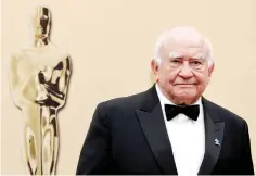  ?? The Associated Press ?? Actor Ed Asner arrives during the 82nd Academy Awards in the Hollywood section of Los Angeles on March 7, 2010. Asner, the blustery but lovable Lou Grant in two successful television series, has died. He was 91. Asner’s representa­tive confirmed the death in an email Sunday to The Associated Press.