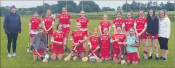  ??  ?? The Ballyduff camogie U14 players and their mentors.