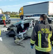  ??  ?? La tragedia Incidente mortale ieri, sulla Castellana