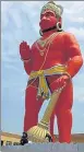  ?? HT ?? A giant statue of Hanuman at Hanumandha­m in Shukteerth.