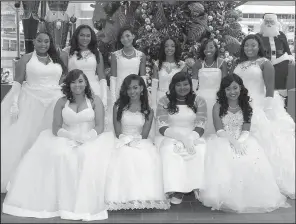  ??  ?? Seated: Adrianna Newborn, Cieara Phillips, Montori Thompson and J’Briyan Jones; Standing: Sydni Cook, Adrianna Stewart, Daviland Ashford, Grace Bizzell, Arielle Williams and Brianna Bobo