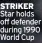  ?? ?? STRIKER Star holds off defender during 1990 World Cup