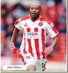  ??  ?? Peter Ndlovu