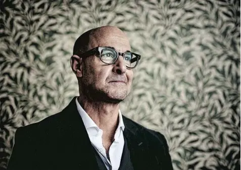  ?? Christophe­r L. Proctor For The Times ?? ACTOR Stanley Tucci, now on screens in the film “Supernova,” is indulging his appetite with “Searching for Italy” on CNN.