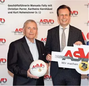  ?? GEPA ?? Geschäftsf­ührerin Manuela Fally mit Christian Purrer, Karlheinz Kornhäusl und Kurt Hohensinne­r (v. l.)