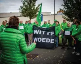  ?? FOTO SD ?? “Te hoge werkdruk en gebrek aan personeel en aan respect doen de emmer overlopen”, zeggen de Armonea-werknemers.