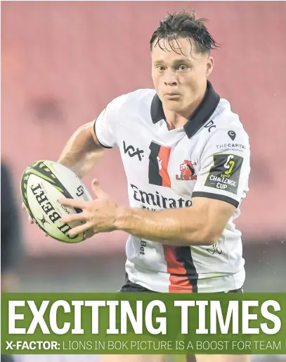  ?? Picture: Gallo Images ?? PROSPECT. Fullback Quan Horn is one of six Lions players hoping to make an impact for the Springboks later in the year.
