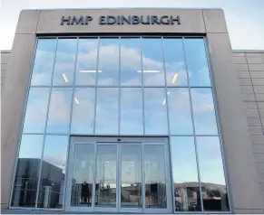  ??  ?? CONCERNS Union have called for protective clothing for staff at HMP Edinburgh