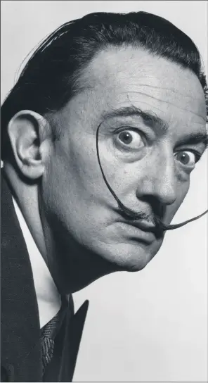  ??  ?? Artist Salvador Dali, who it is claimed fathered a child born in 1956.