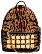  ??  ?? Leather Stark Logo Plate Leopard backpack, $3,960.