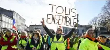  ??  ?? Manifestat­ion des Gilets Jaunes