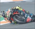  ?? FOTO: APRILIA ?? Iannone, suspendido