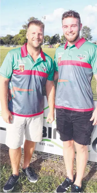  ?? Main Picture: RICHARD GOSLING ?? Bilambil’s halves pairing of Ben Black (left) and Kobi Annand. And (below) Black during his NRL days and Annand earlier this season.