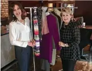  ??  ?? Lisa Kornhauser and Cheri Fama of John Daugherty, Realtors were among the hosts of two company happy hour events in support of Dress for Success.