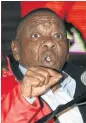  ??  ?? ’RUFFLED’: Higher Education Minister Blade Nzimande