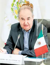  ?? CORTESÍA: SENADO ?? Zvi Tal dijo que su país ha cooperado con México