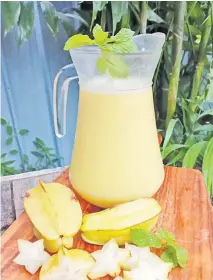  ?? Picture: SUPPLIED ?? Starfruit jungle juice - recipe Included.