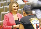  ?? ROSS D. FRANKLIN/ASSOCIATED PRESS ?? Former Arizona Republican state Sen. Kelli Ward, who is running against Sen. John McCain in the Arizona Republican primary, has attended Donald Trump rallies and embraced his rhetoric.