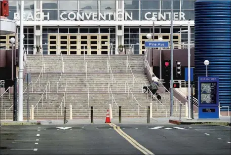  ?? Luis Sinco Los Angeles Times ?? FEDERAL OFFICIALS are reportedly considerin­g the Long Beach Convention Center and a military base on California’s Central Coast as shelters for the increasing number of unaccompan­ied migrant children apprehende­d at the southern border.