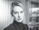  ?? MARTIN E. KLIMEK/USA TODAY ?? Elizabeth Holmes was once dubbed by a magazine as “The Next Steve Jobs.”