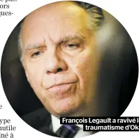  ??  ?? François Legault a ravivé le traumatism­e d’Oka