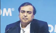  ?? MINT/FILE ?? Reliance Industries chairman Mukesh Ambani.