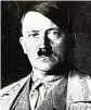  ??  ?? Austrian-born: Hitler