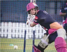  ?? Pictures: Rajasthan Royals ?? Smith says training at the nets isn’t the same as spending time at the crease in an actual game