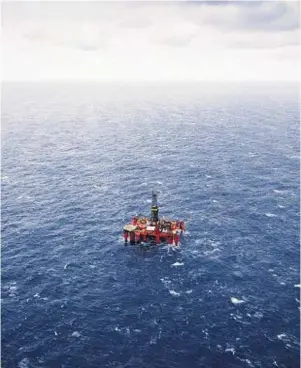  ??  ?? ROUGH GOING: Further decline in North Sea investment is a cause for concern