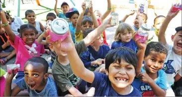  ?? Picture: CINDY WAXA/ANA ?? REJOICING: Tygerberg Children’s Hospital School patients celebrated the recently completed upgrading of the school’s playpark.