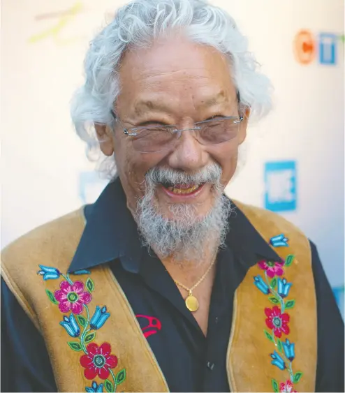  ?? CHRIS YOUNG / THE CANADIAN PRESS FILES ?? “The violence is coming from the authoritie­s, from government, from the RCMP.
They’re declaring war against those that are protesting,” argues David Suzuki.