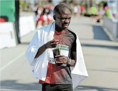  ?? /WERNER HILLS ?? Stephen Makoka aims to use the Absa Run Your City marathon to prepare for the World Marathon Championsh­ips taking place in the US in June.