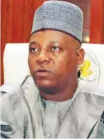  ??  ?? Borno Governor, Kashim Shettima