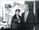  ?? PICTURE: AP ?? President Clinton and Monica Lewinsky at the White House in 1995.