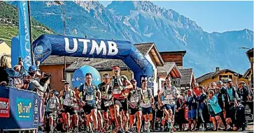  ??  ?? The UTMB race and festival in France is an enormous gathering of trail runners from all over the world, many of whom will be running because it helps their mental health.