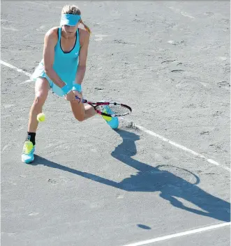  ?? THE ASSOCIATED PRESS ?? Eugenie Bouchard is getting thumped by low- ranked players.