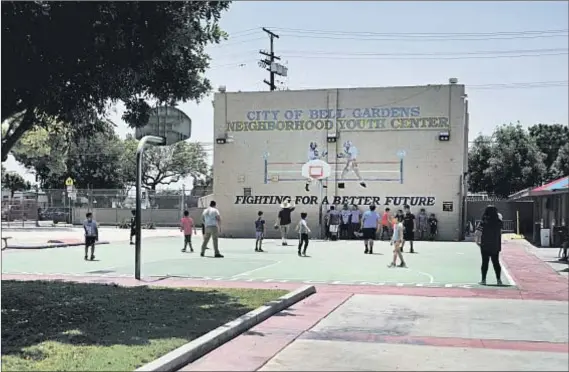  ?? Photograph­s by Jesse Goddard For The Times ?? RECREATION­AL opportunit­ies are abundant in Bell Gardens. Above is the city-run Neighborho­od Youth Center on Ludell Street.