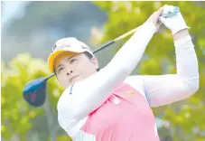  ??  ?? In this file photo taken on March 3, 2017, Park In-Bee of South Korea plays a shot during the HSBC Women’s Champions golf tournament at the Sentosa Golf Club in Singapore. - AFP photo