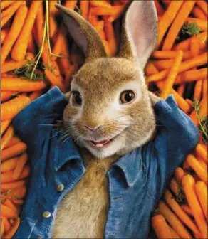  ??  ?? Peter Rabbit buries the sweet, simple charm of Potter’s beautifull­y illustrate­d books, which were first published at the turn of the 20th century, and unearths a brash and brazen battle between country and city,