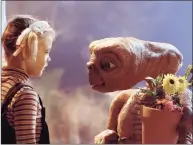  ?? File photo ?? Gertie (Drew Barrymore) says goodbye to E.T. in “E.T. The Extra-Terrestria­l.”