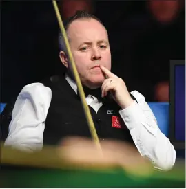  ?? ?? Ronnie O’Sullivan says John Higgins is playing probably better than ever, but like him, might not be as dominant